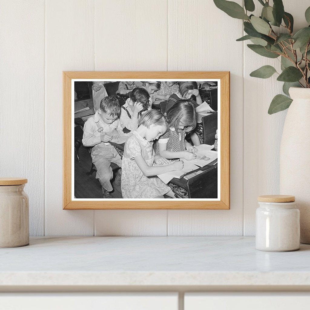 Grade Schoolchildren in Rural Texas Classroom 1939