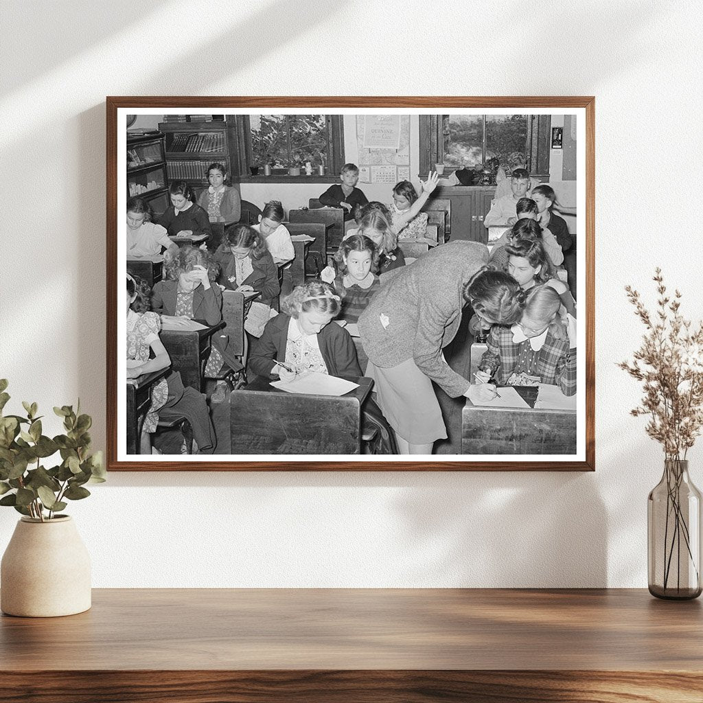 Grade School Classroom San Augustine Texas April 1939