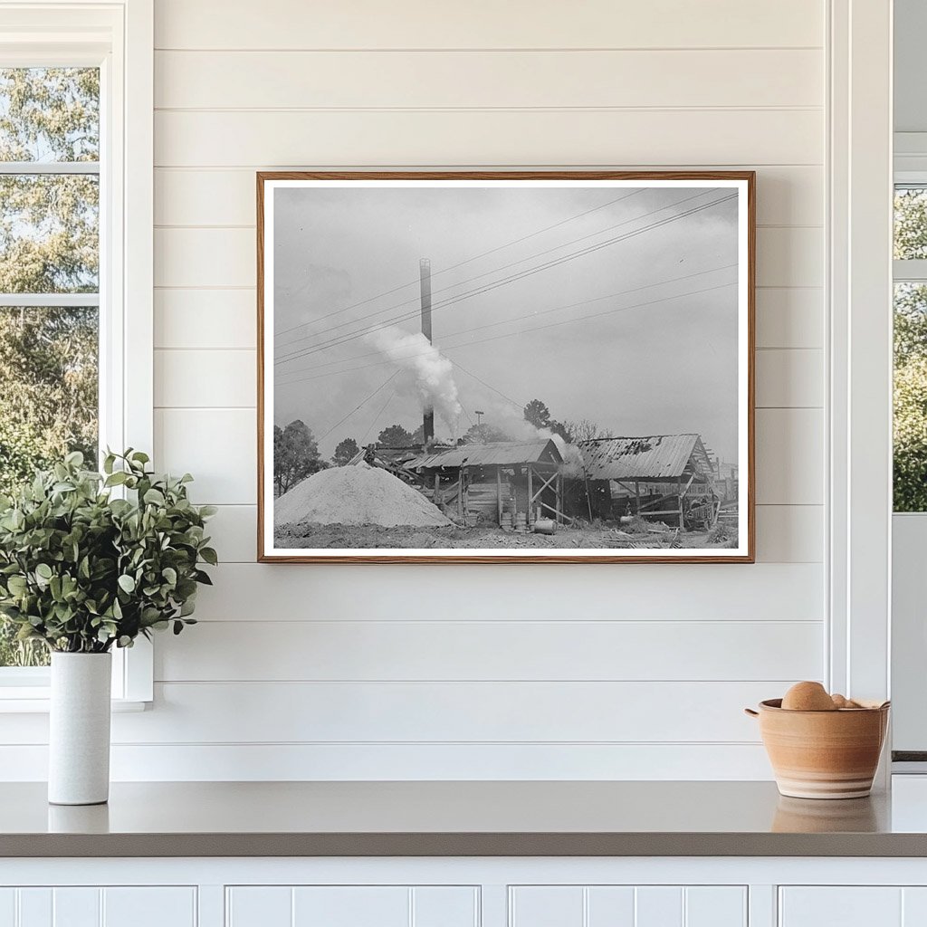 Wells Texas Sawmill Vintage Photo April 1939