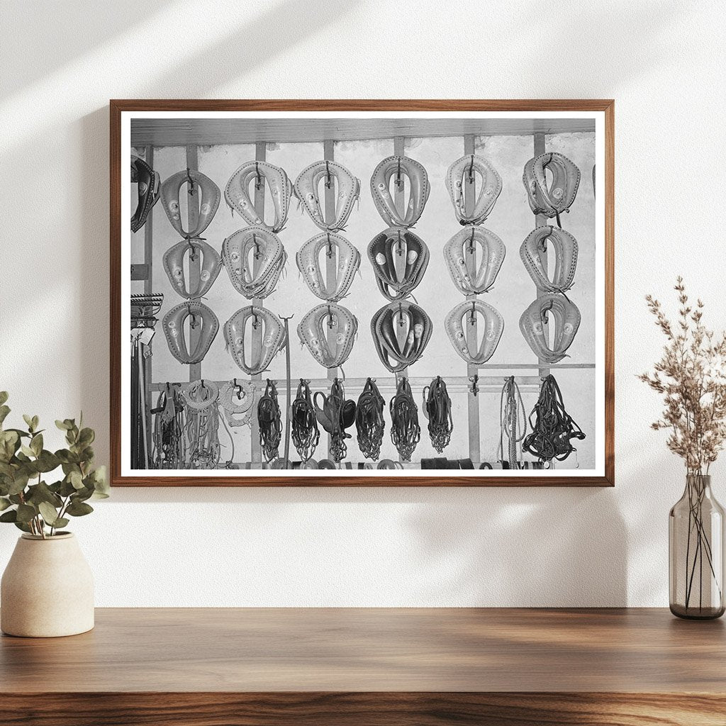 Horse Collars and Bridles in San Augustine Texas 1939