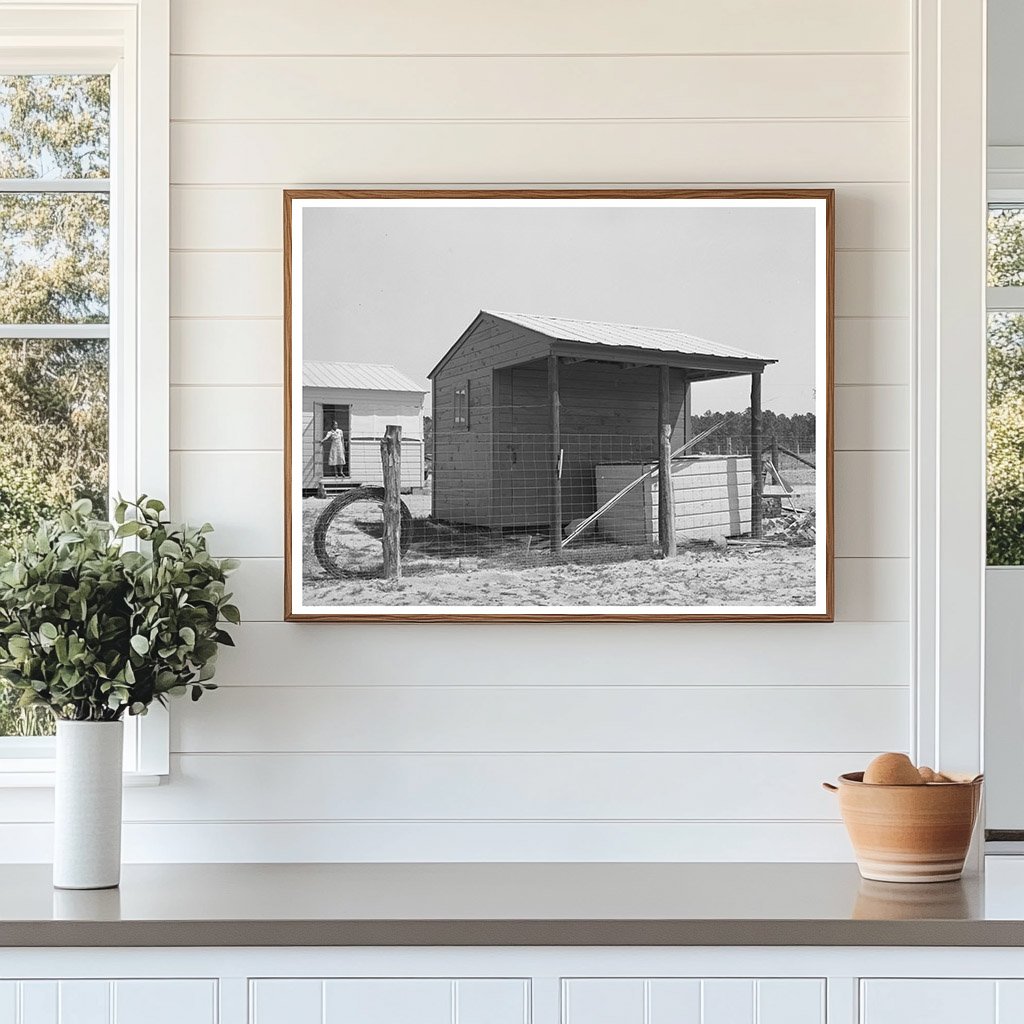 Vintage Shed and House on Sabine Farms Texas 1939