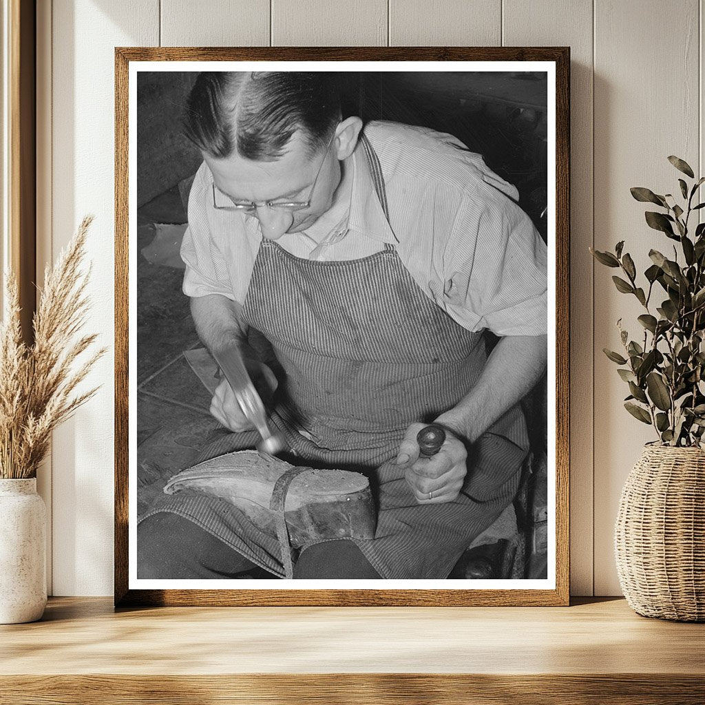 1939 Vintage Bootmaker in Alpine Texas Crafting Cowboy Boots