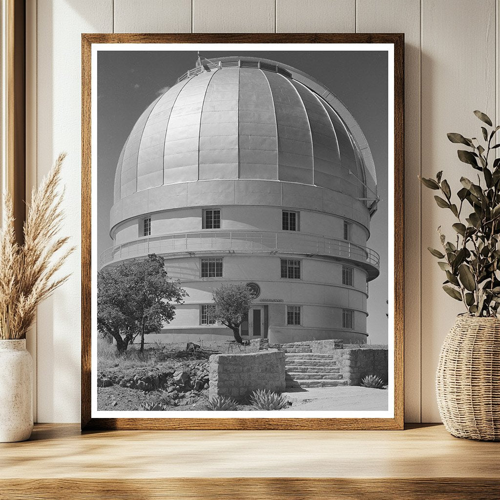 McDonald Observatory Texas May 1939 Vintage Image
