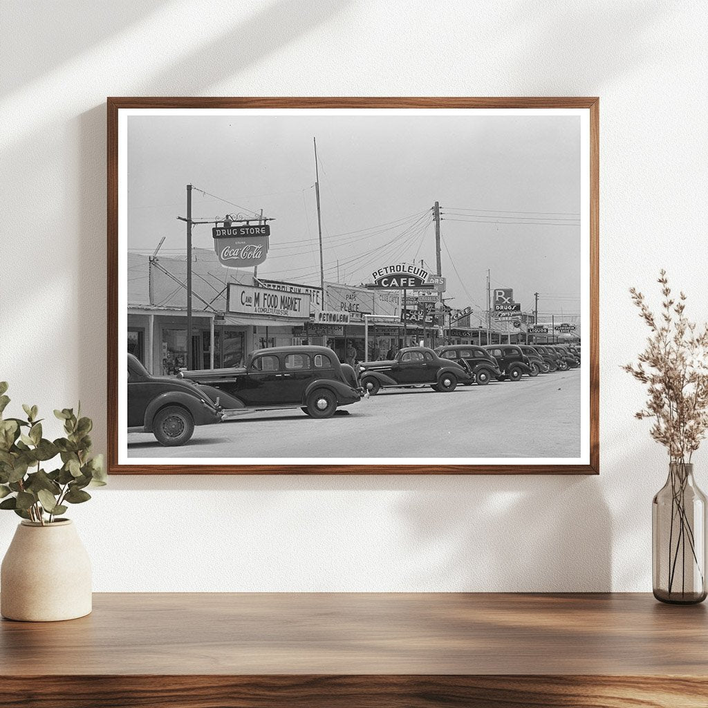 Main Street Crane Texas May 1939 Historical Photo