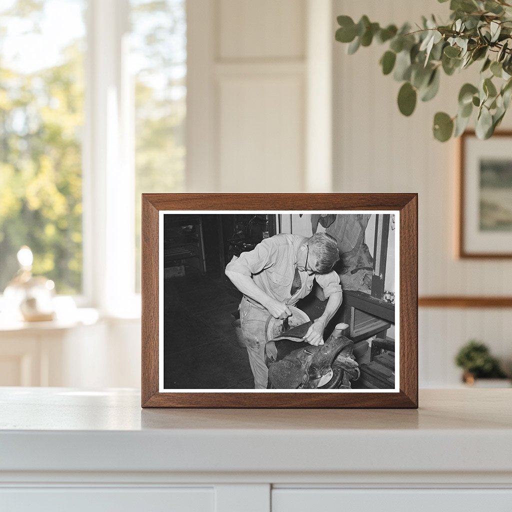 Saddle Making in Alpine Texas May 1939