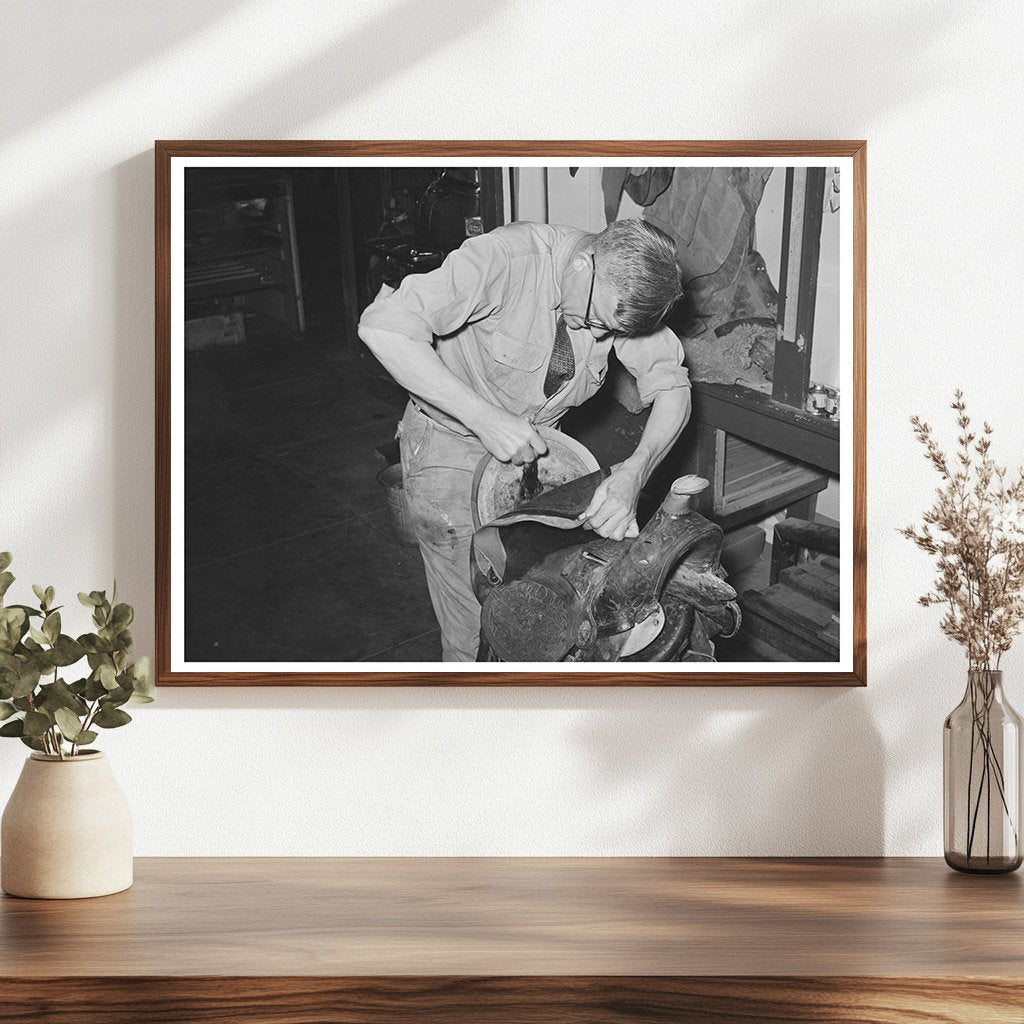 Saddle Making in Alpine Texas May 1939