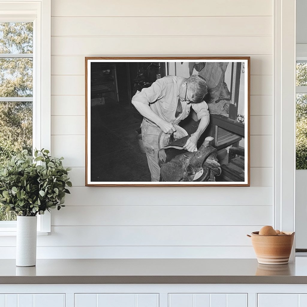 Saddle Making in Alpine Texas May 1939