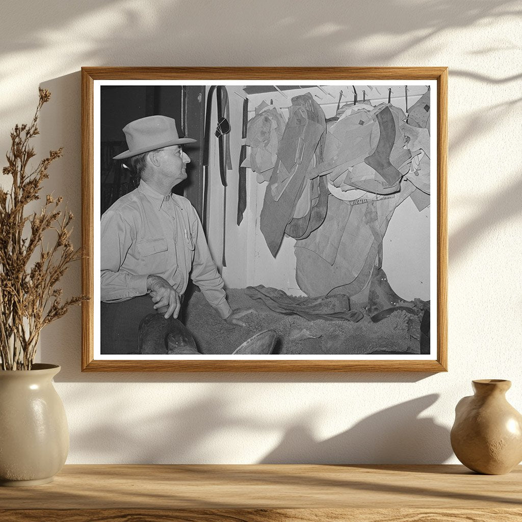 Vintage Saddle Shop in Alpine Texas May 1939