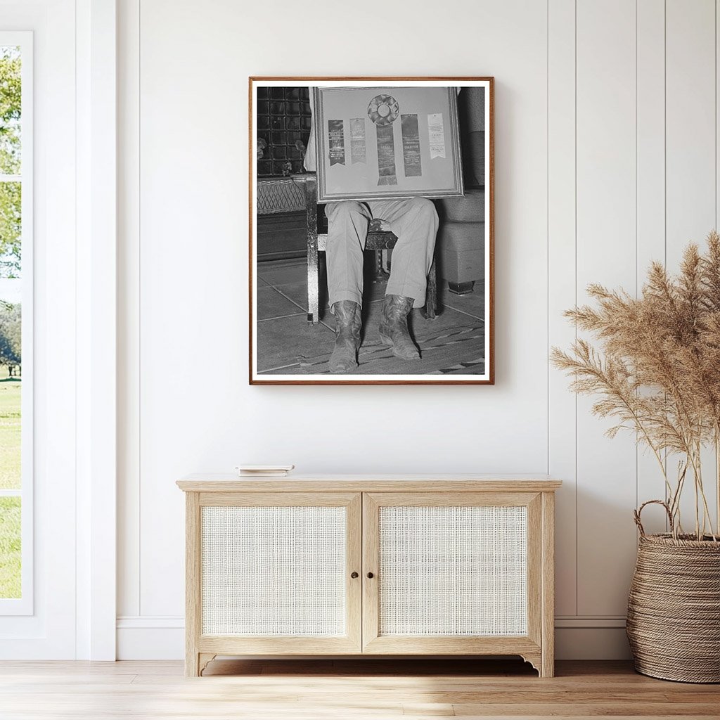 Henry Fletcher with Cattle Awards Marfa Texas May 1939