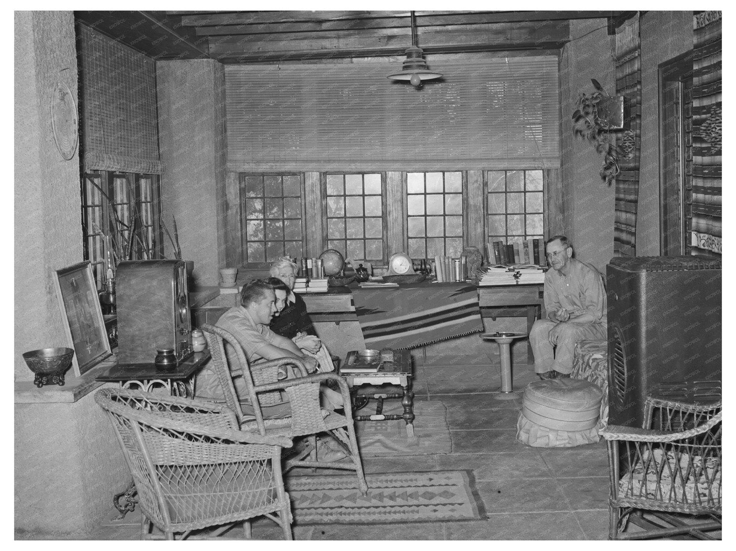 Henry Fletcher Home Front Porch Marfa Texas May 1939