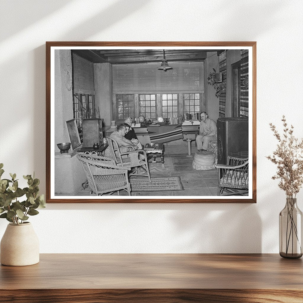 Henry Fletcher Home Front Porch Marfa Texas May 1939