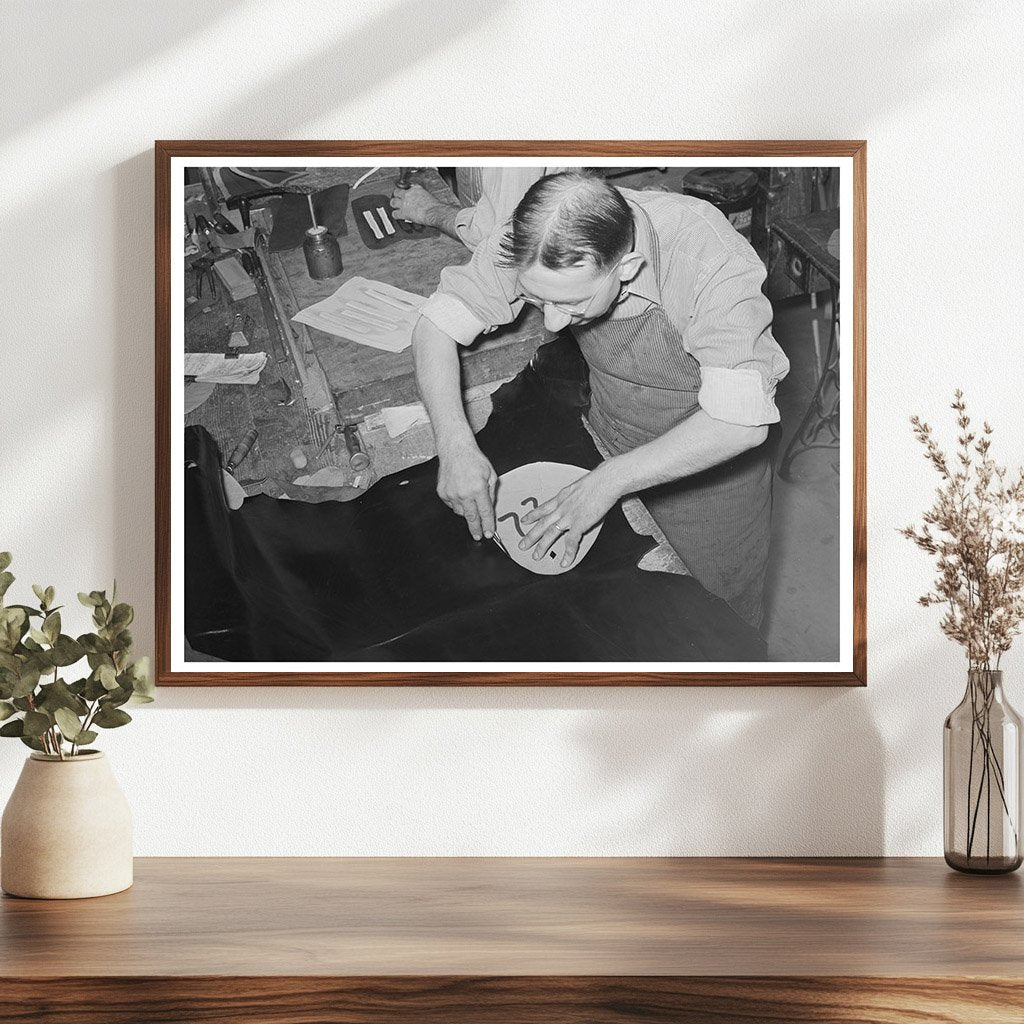 Boot Shop in Alpine Texas 1939 Vintage Photograph