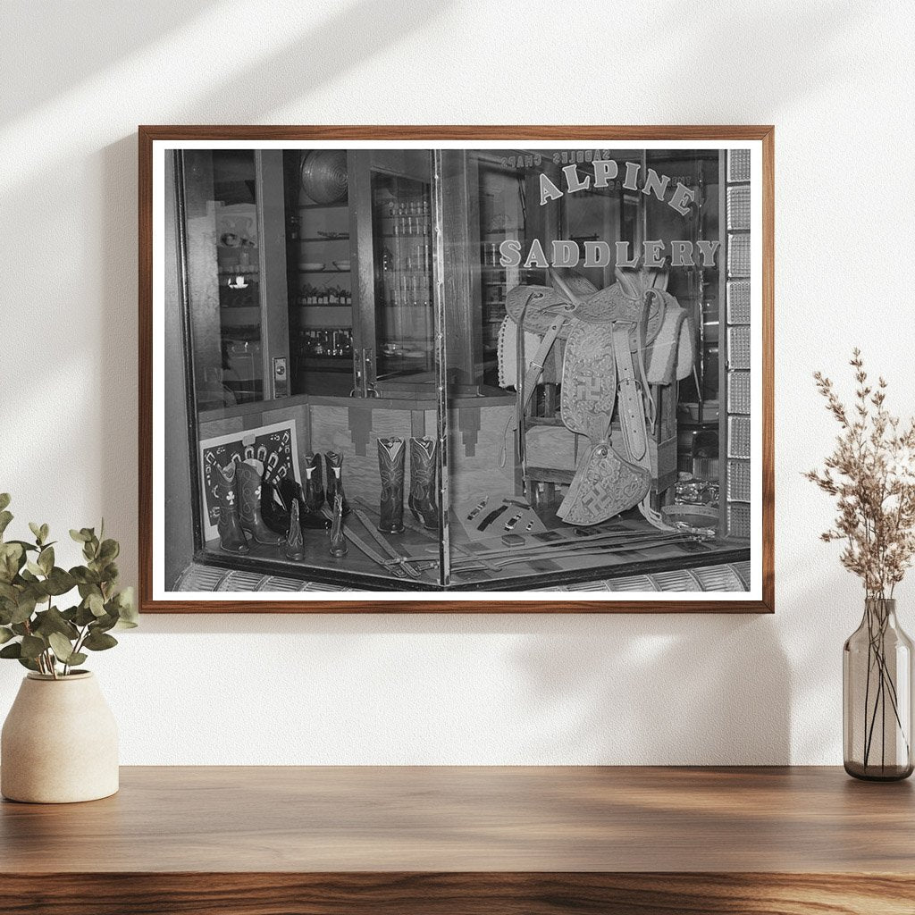 1939 Vintage Saddle and Ranch Supply Store Display Alpine Texas