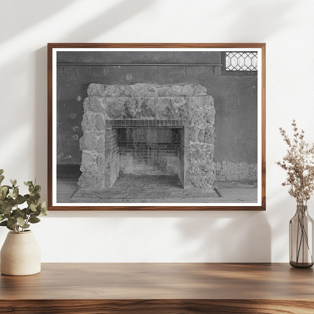 Vintage Fireplace in Ranch House Marfa Texas 1939