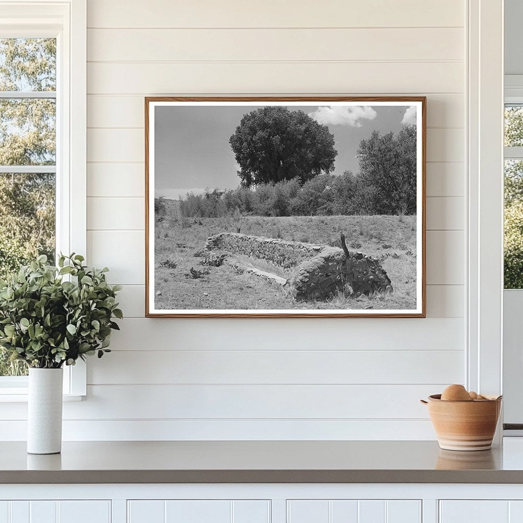 Vintage Feed Trough on Marfa Ranch Texas May 1939