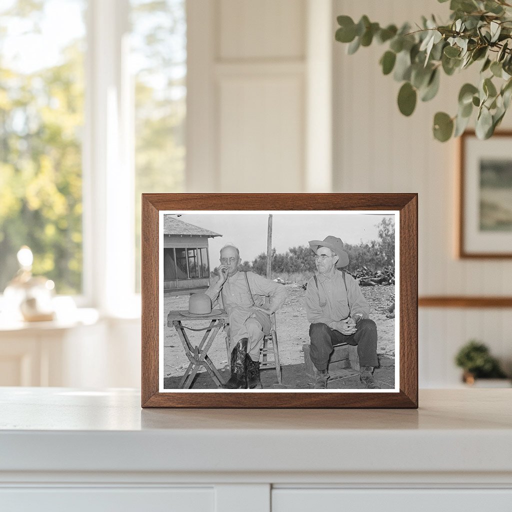 Foreman and Cowboy at SMS Ranch Chuck Wagon 1939