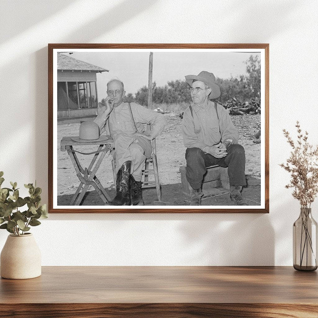 Foreman and Cowboy at SMS Ranch Chuck Wagon 1939