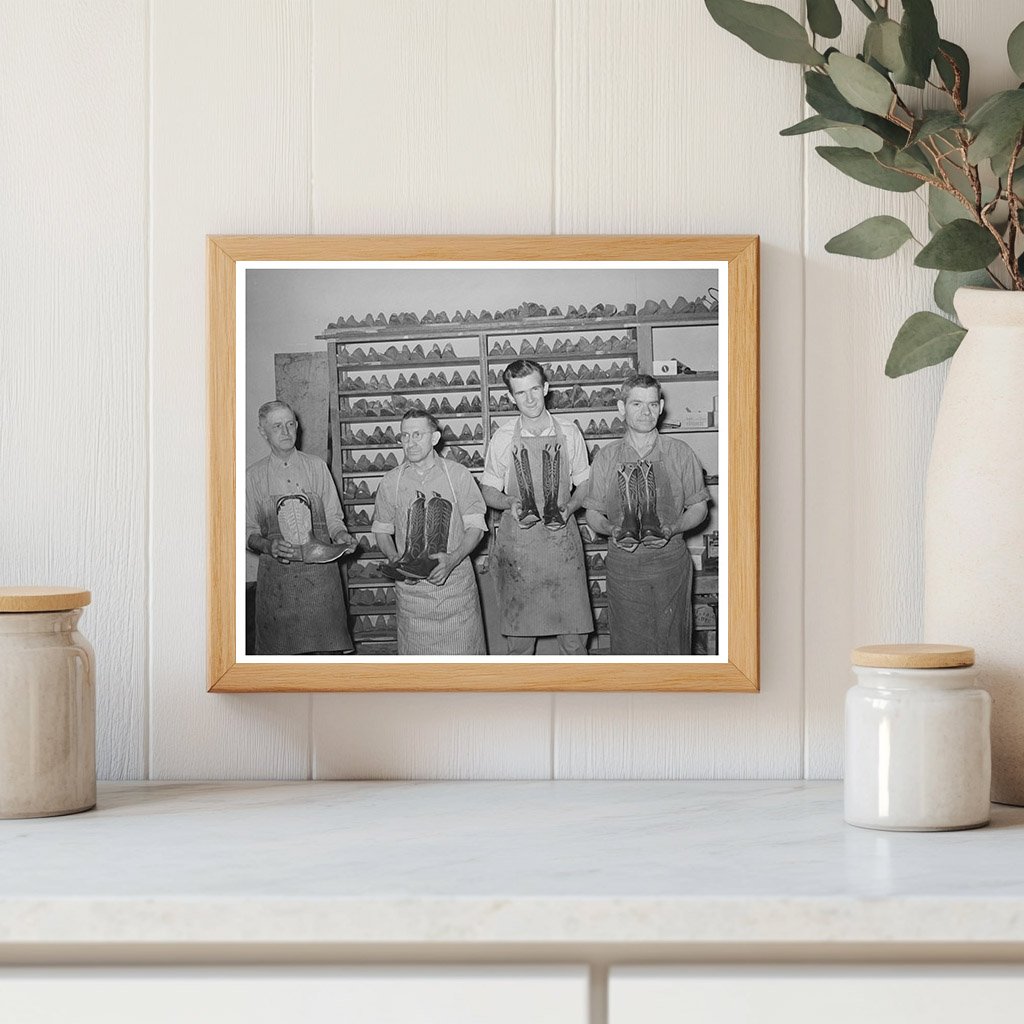 Bootmakers at Work in Alpine Texas May 1939