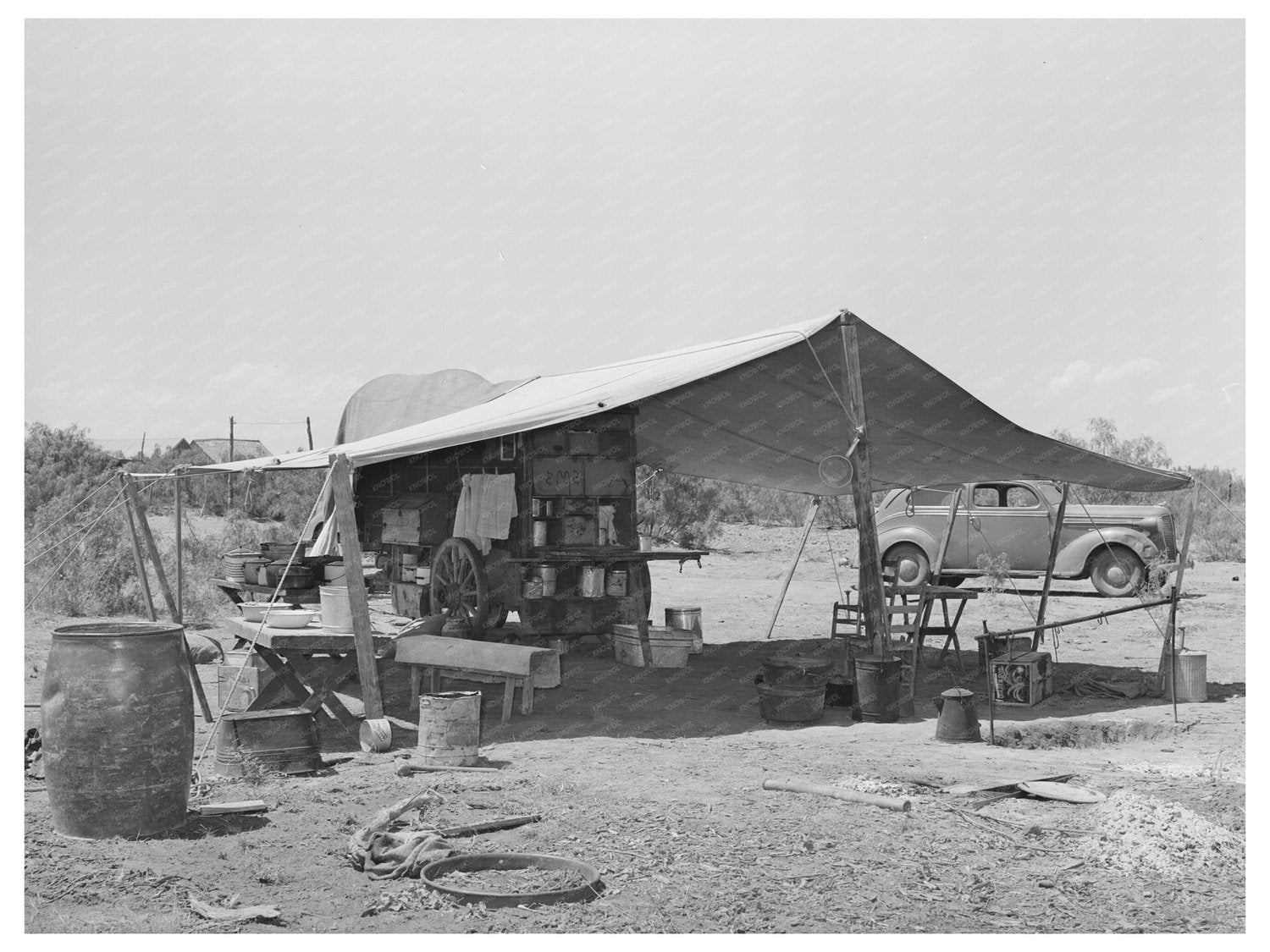 Vintage Chuck Wagon at SMS Ranch Spur Texas 1939