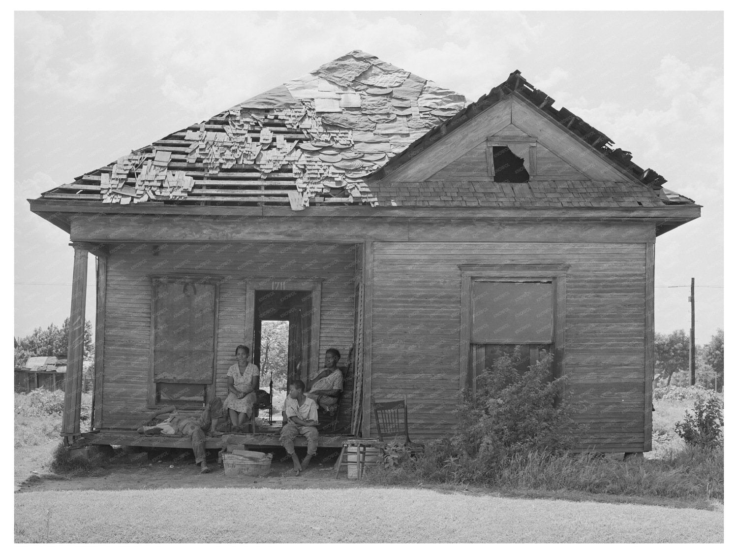 1939 Vintage Image of Homes for Agricultural Laborers Oklahoma