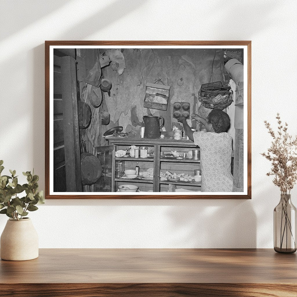 Vintage Kitchen Cabinet of Agricultural Laborer Muskogee 1939