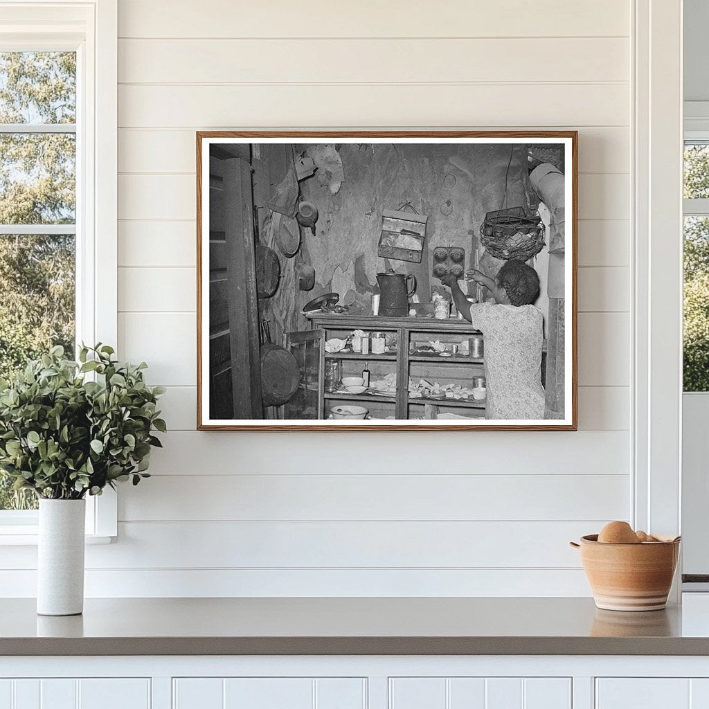 Vintage Kitchen Cabinet of Agricultural Laborer Muskogee 1939