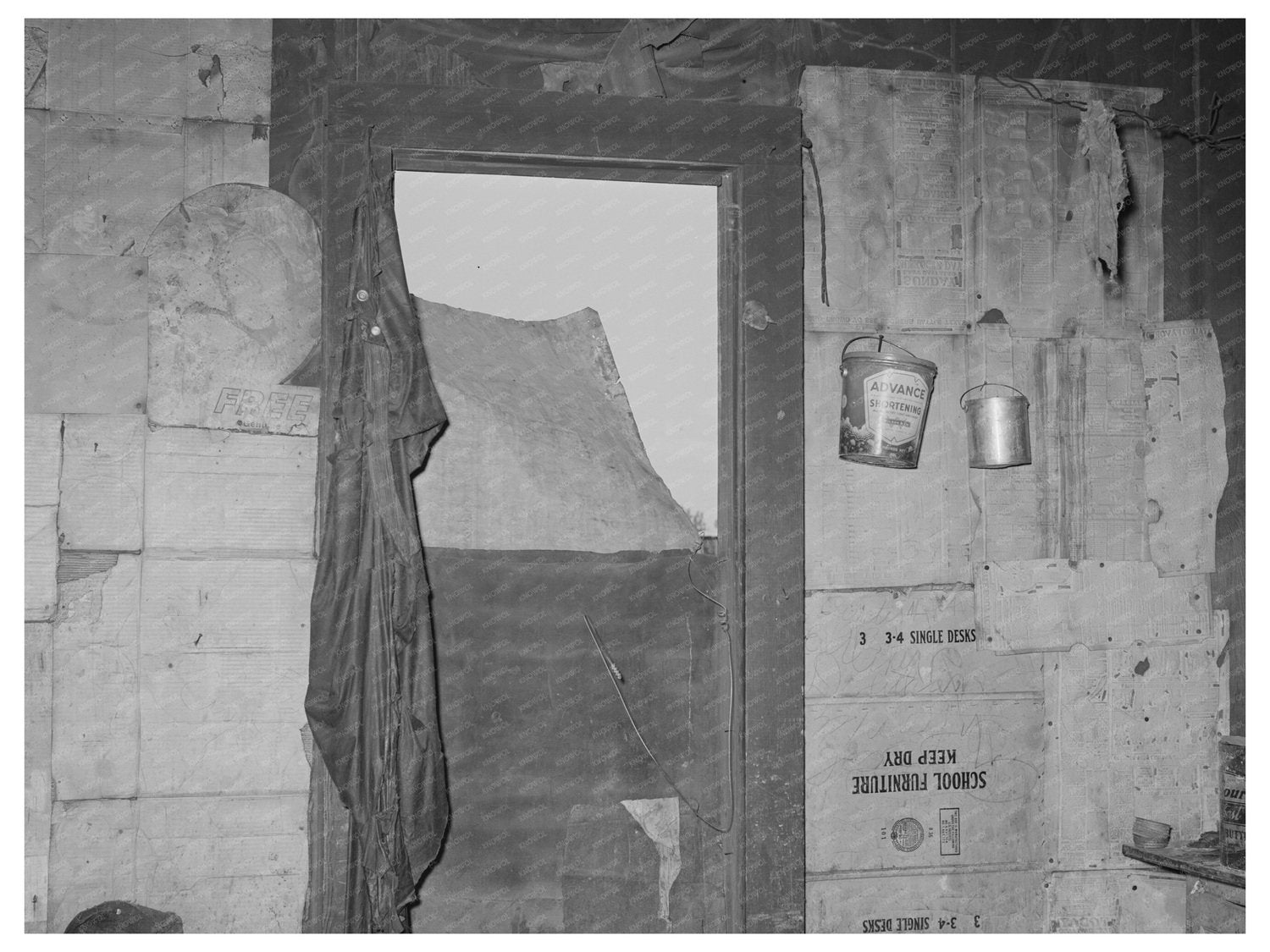 Muskogee Oklahoma Migrant Worker Home Window 1939