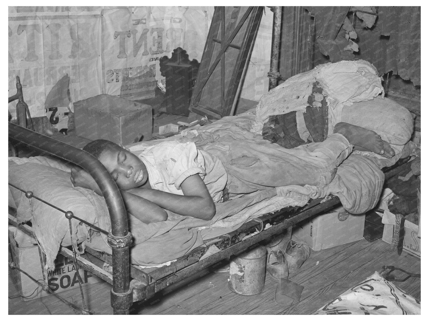 Muskogee Oklahoma Day Laborer Resting June 1939