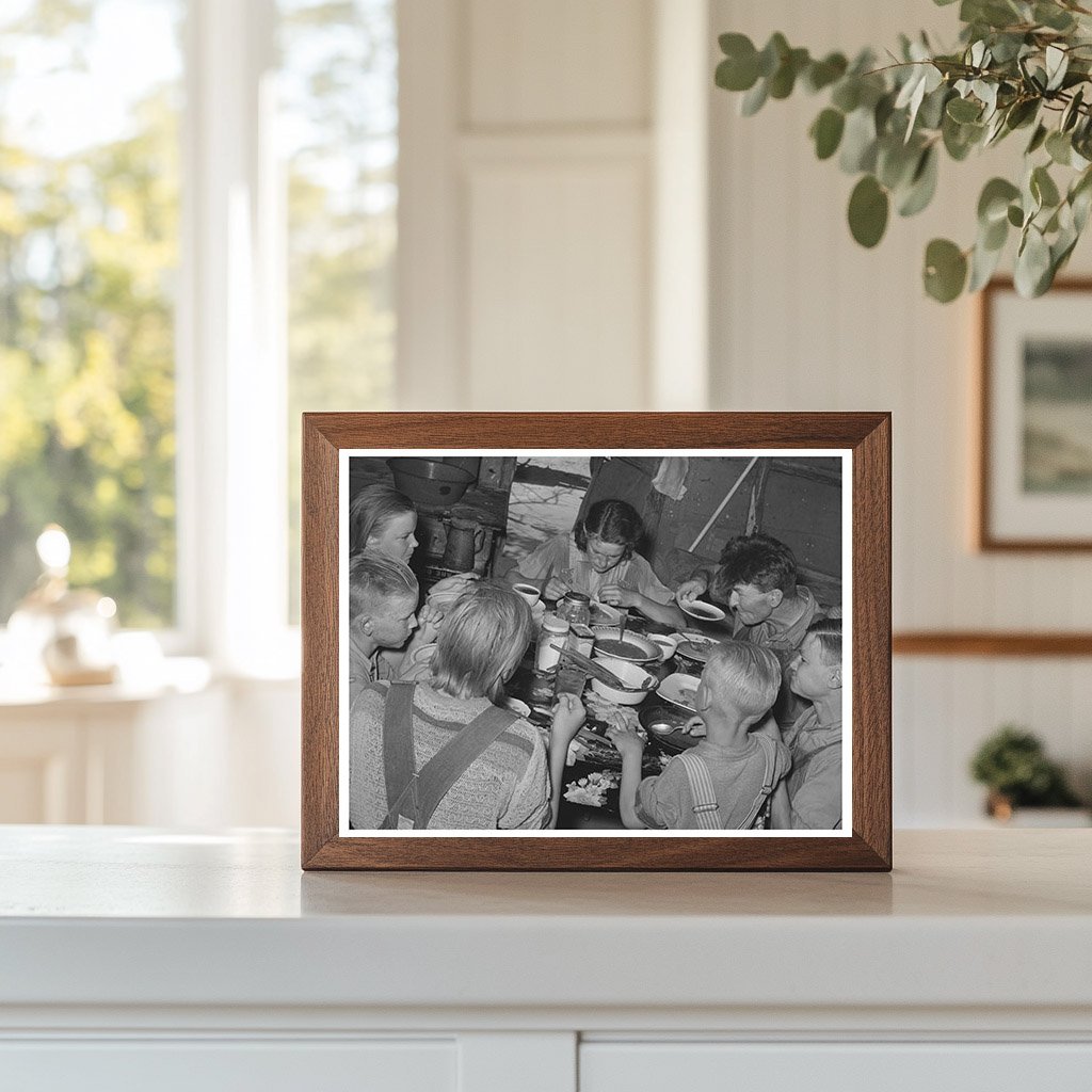 Family Dinner of Agricultural Laborers June 1939 Oklahoma