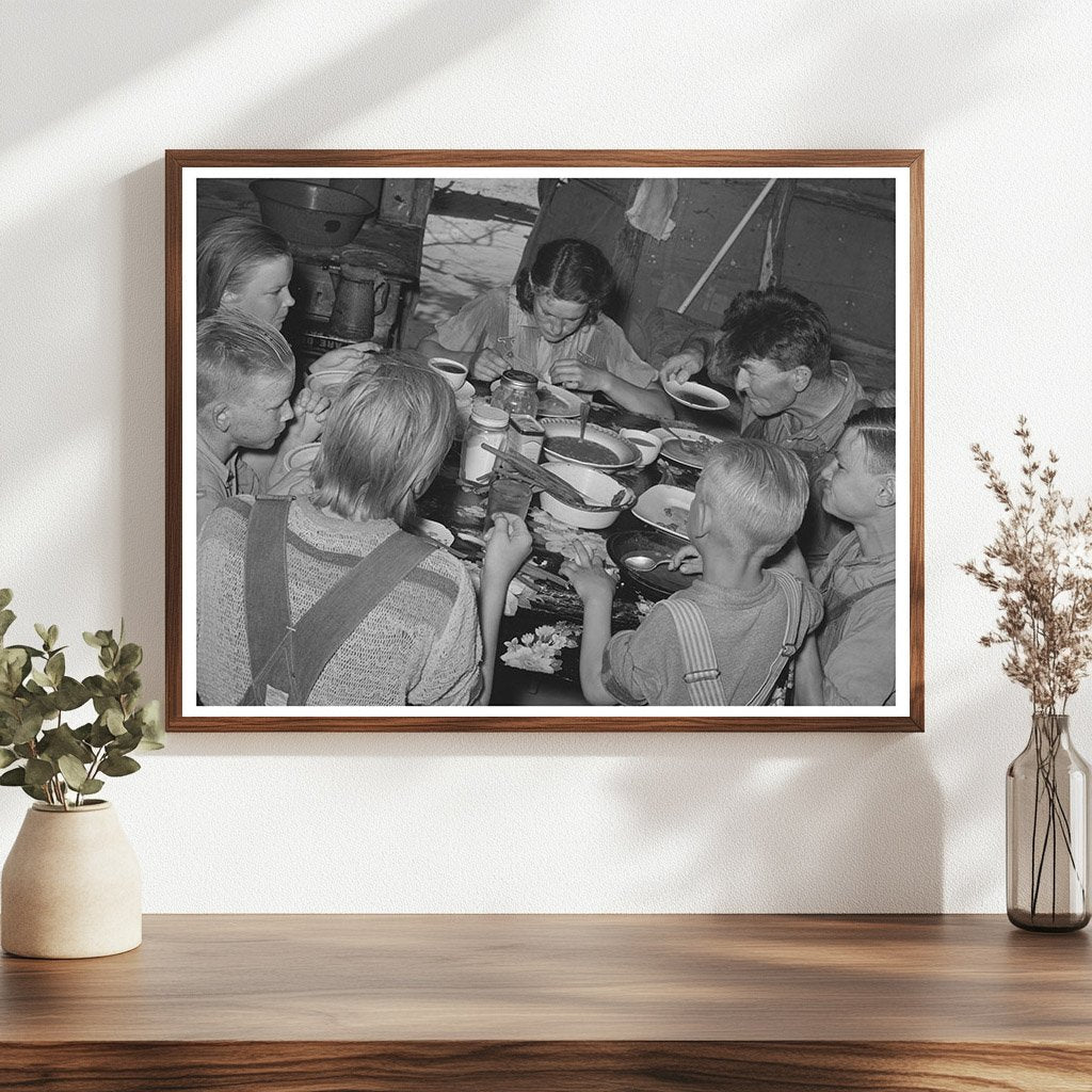Family Dinner of Agricultural Laborers June 1939 Oklahoma