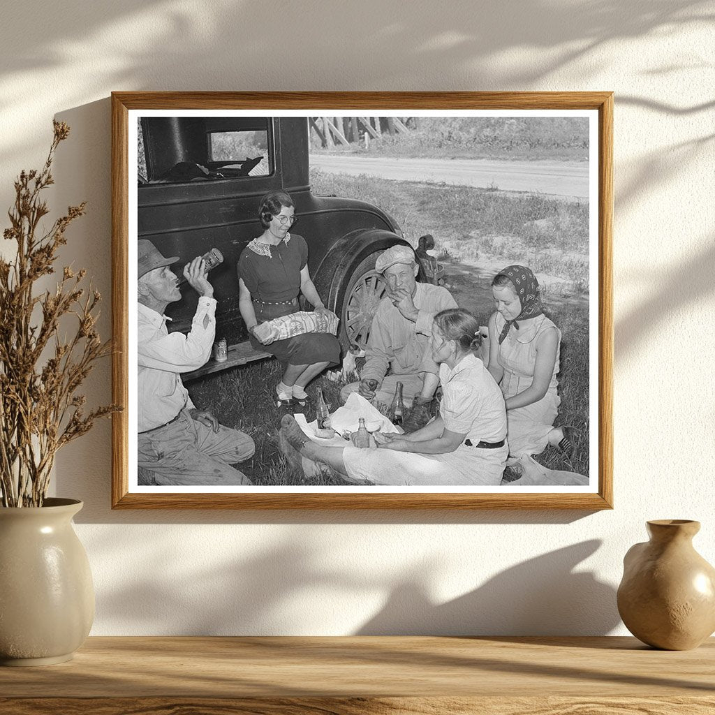 Migrant Steeple-Jack Family Lunch June 1939 Oklahoma