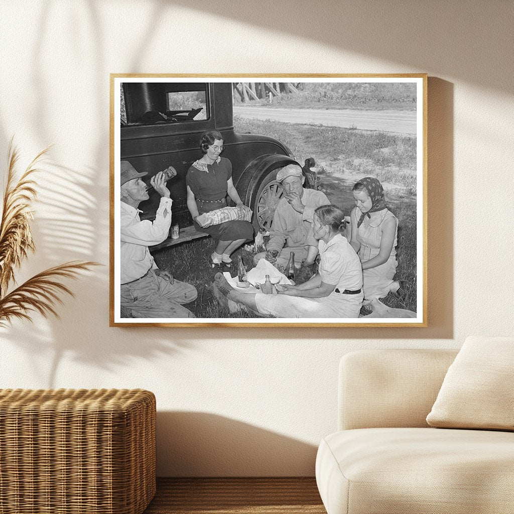 Migrant Steeple-Jack Family Lunch June 1939 Oklahoma