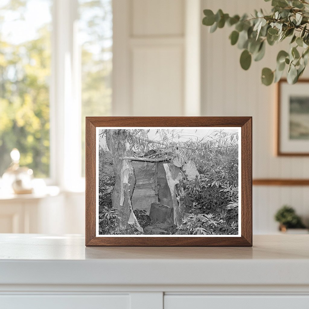1939 Vintage Image of Agricultural Laborer Privy Oklahoma