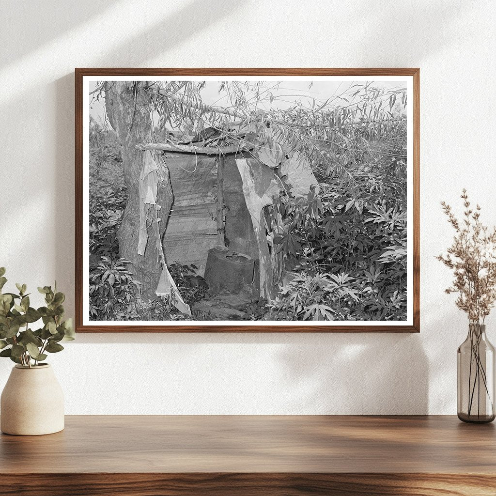 1939 Vintage Image of Agricultural Laborer Privy Oklahoma