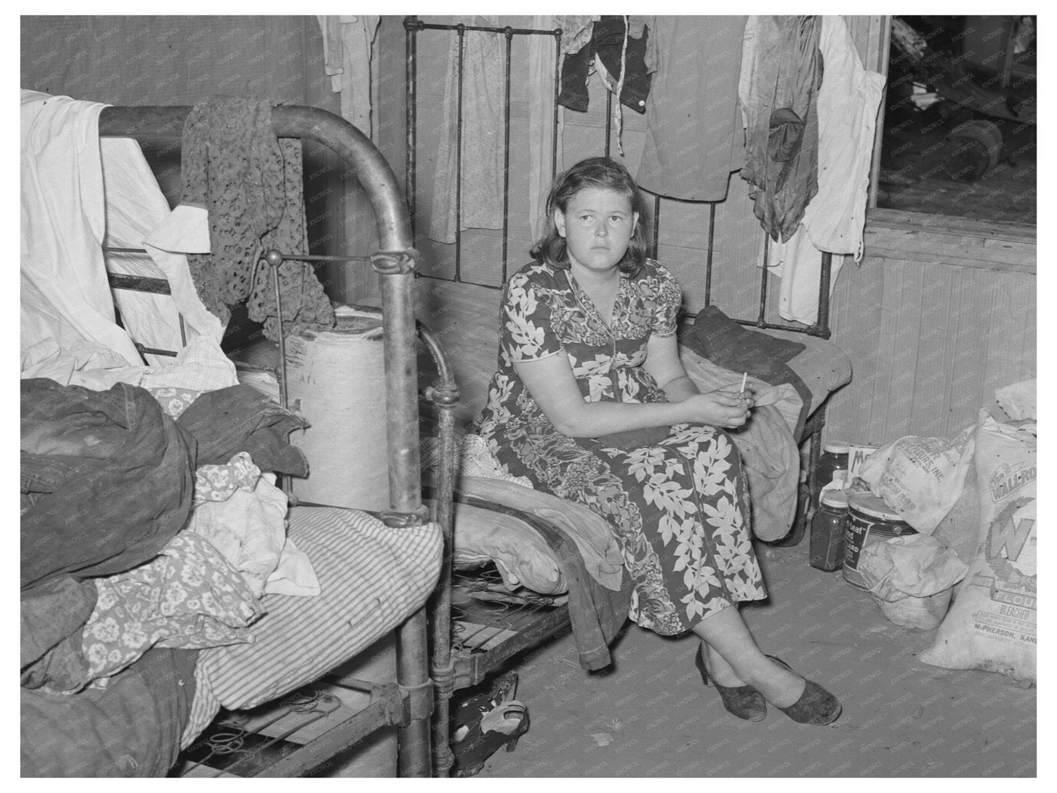 Migrant Family Camping Near Muskogee Oklahoma June 1939