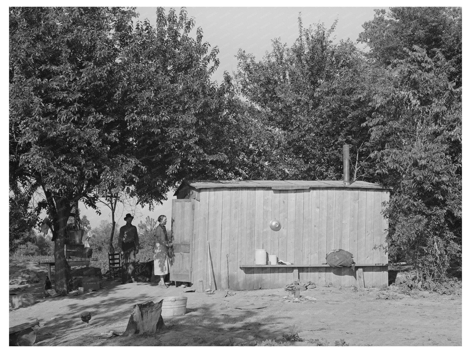 Migrant Workers Shack Muskogee County Oklahoma 1939