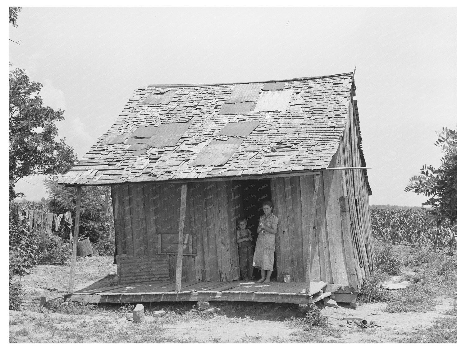 Agricultural Laborer Shack Webbers Falls Oklahoma 1939