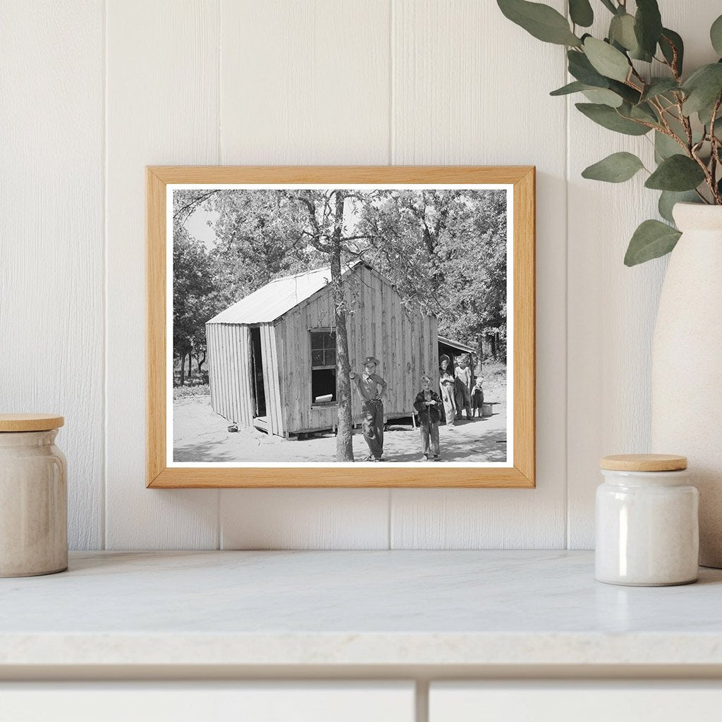 1939 Vintage Image of Oklahoma Laborer Home in Rural America