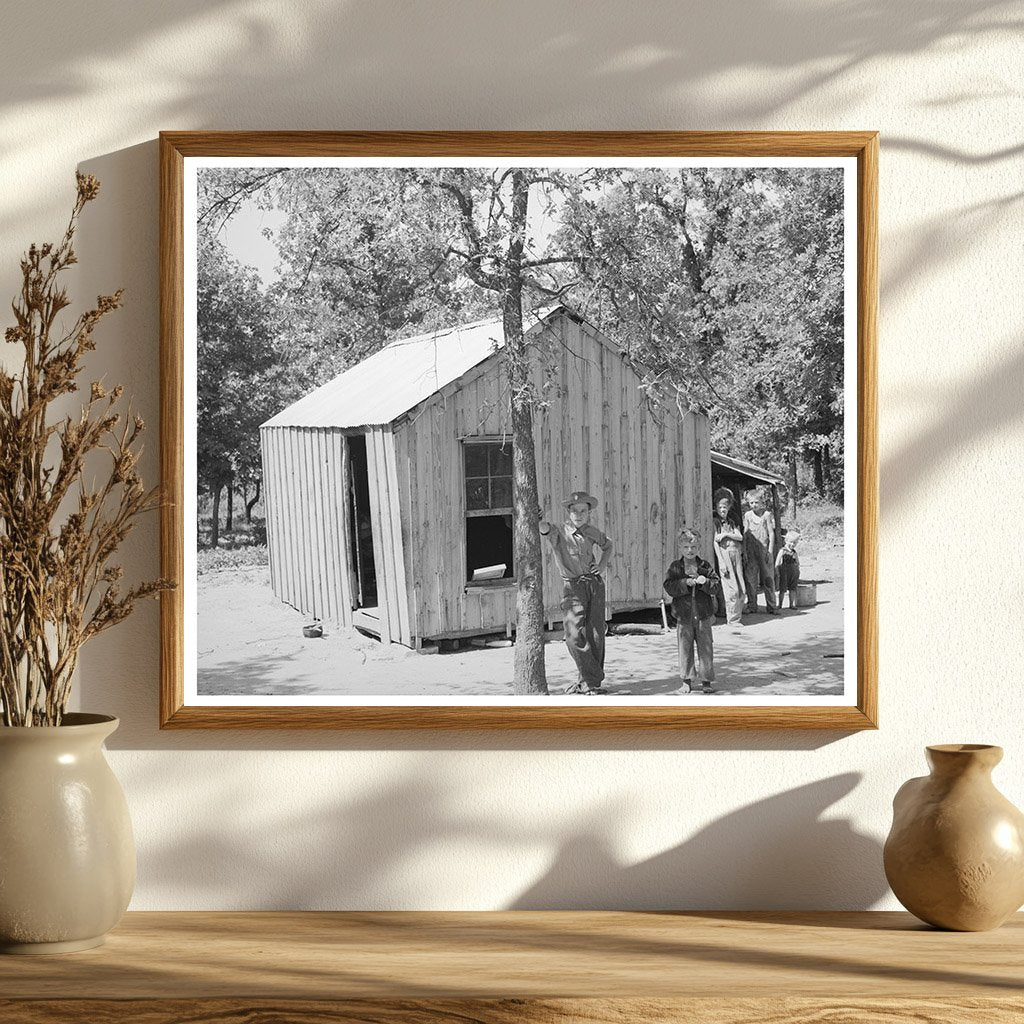 1939 Vintage Image of Oklahoma Laborer Home in Rural America