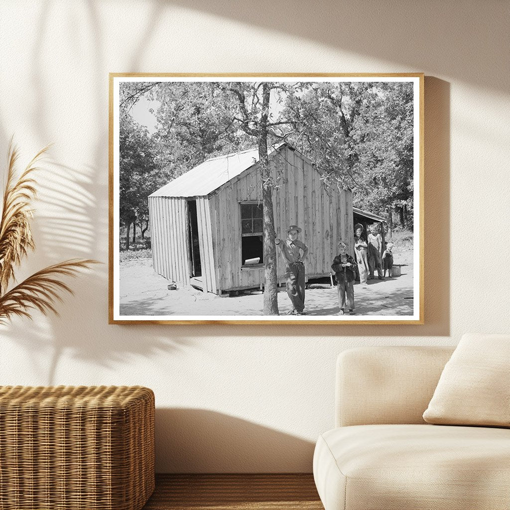 1939 Vintage Image of Oklahoma Laborer Home in Rural America