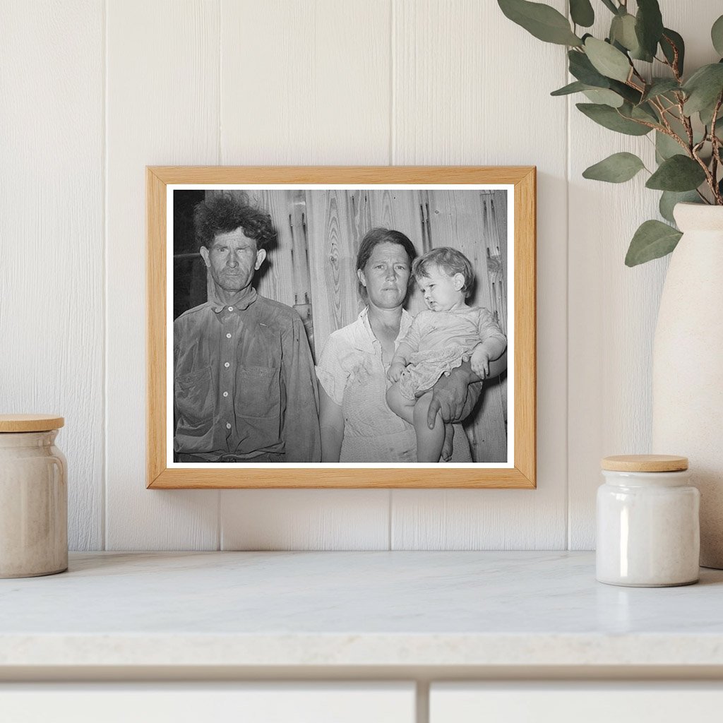 Vintage 1939 Photo of Migrant Worker Family in Oklahoma