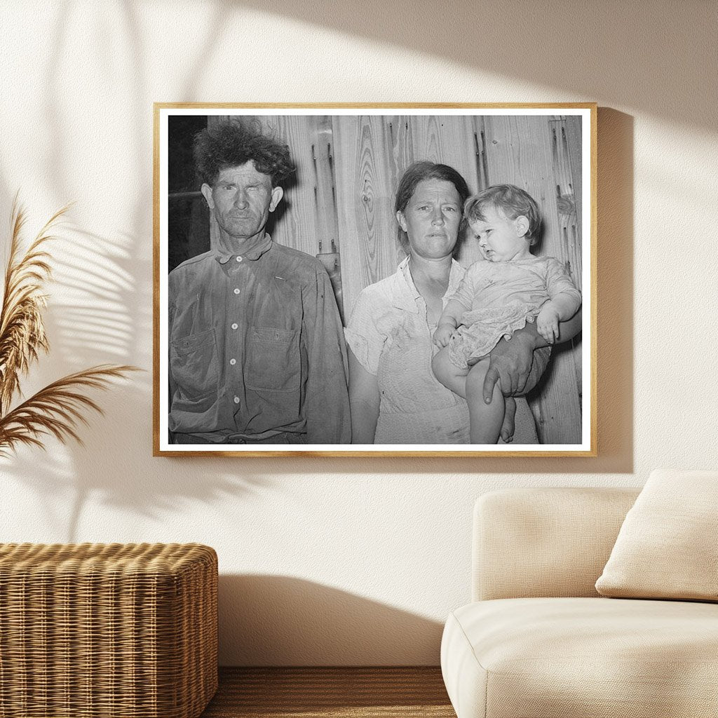 Vintage 1939 Photo of Migrant Worker Family in Oklahoma