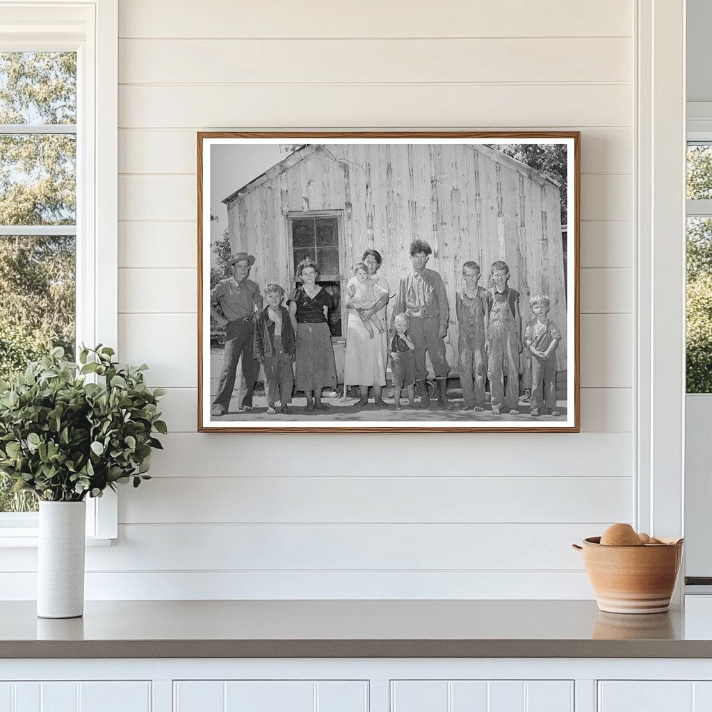 1939 Family of Agricultural Laborers in Oklahoma Shack