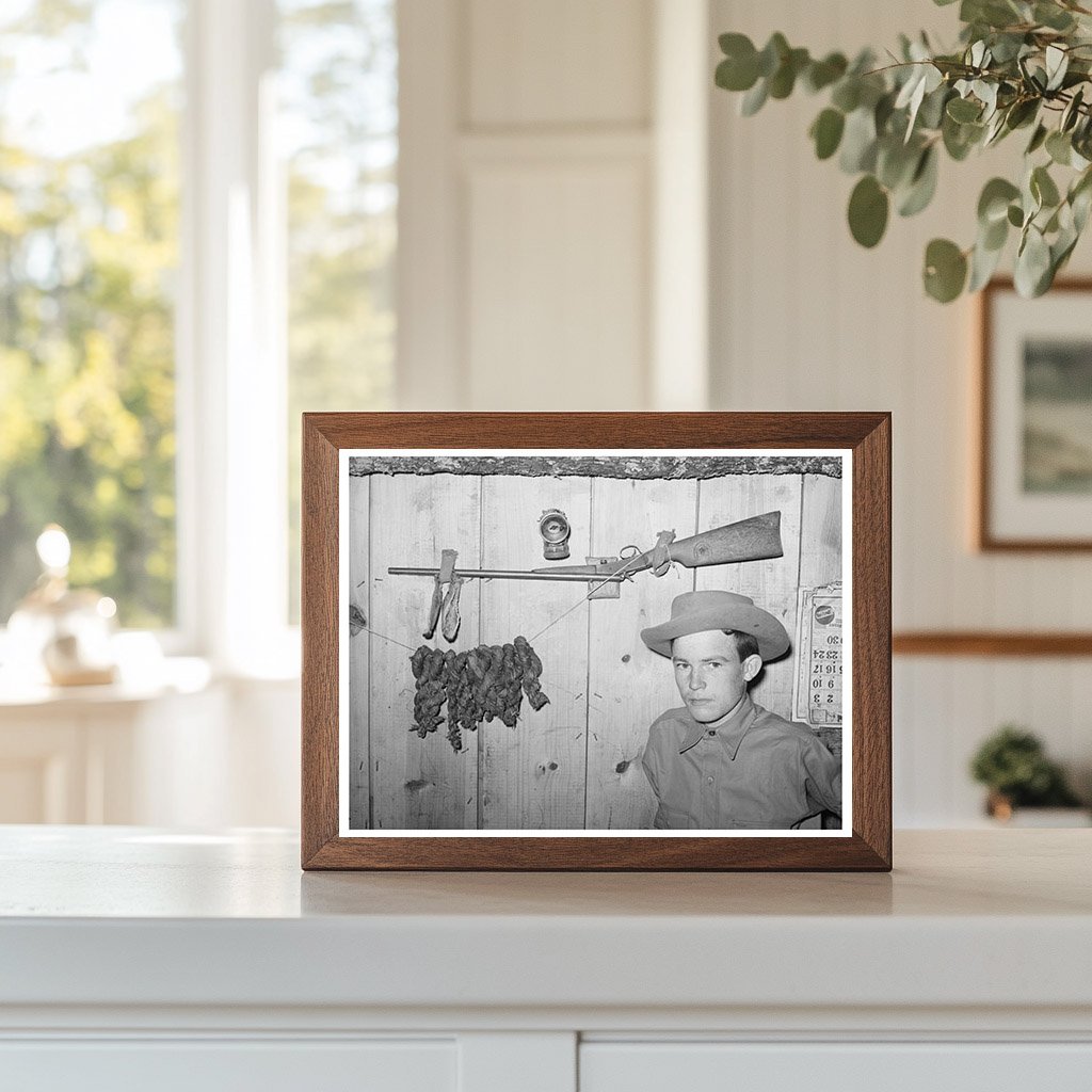 Son of Laborer with Rifle and Tobacco June 1939