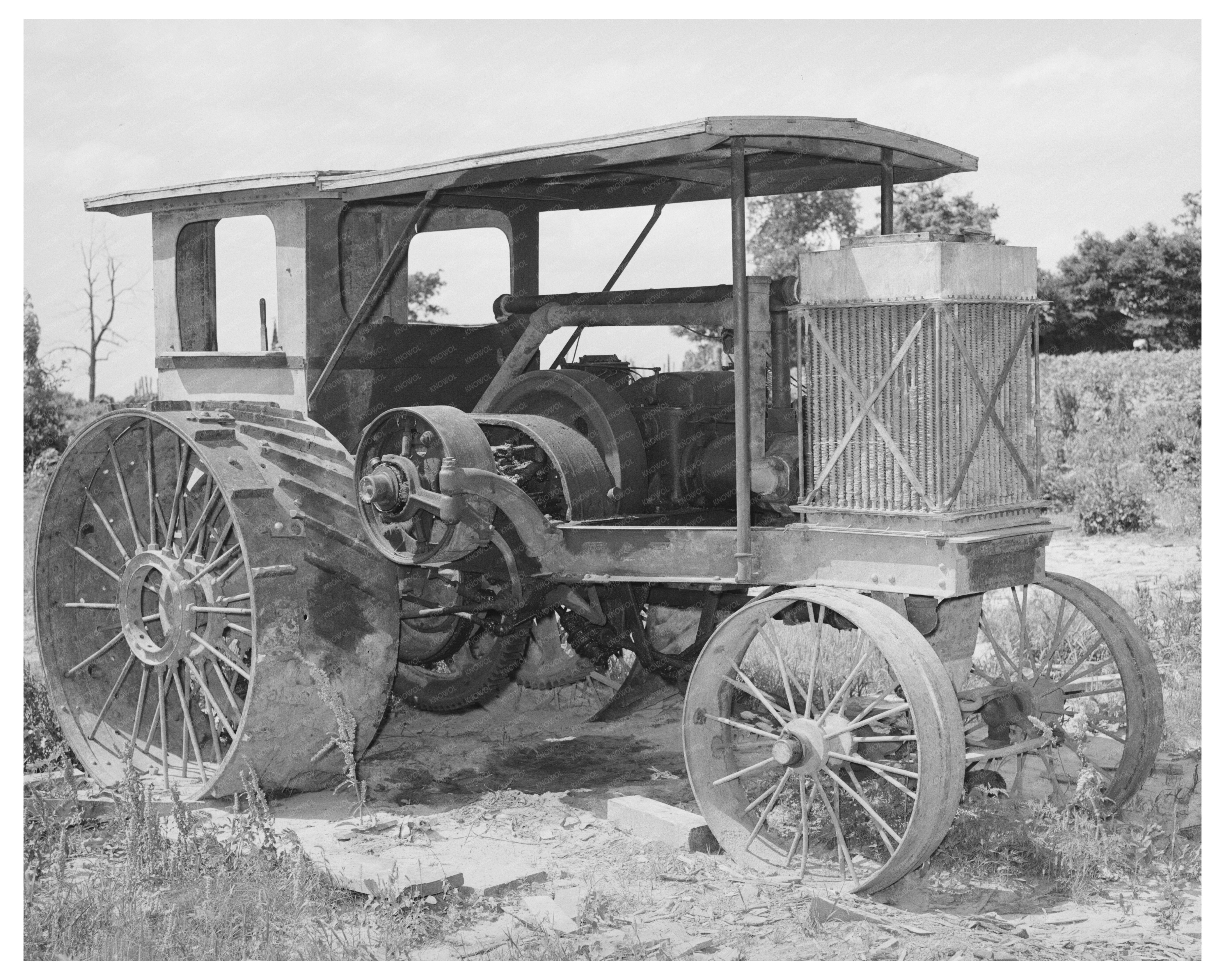 Gasoline Tractor on McIntosh County Farm June 1939