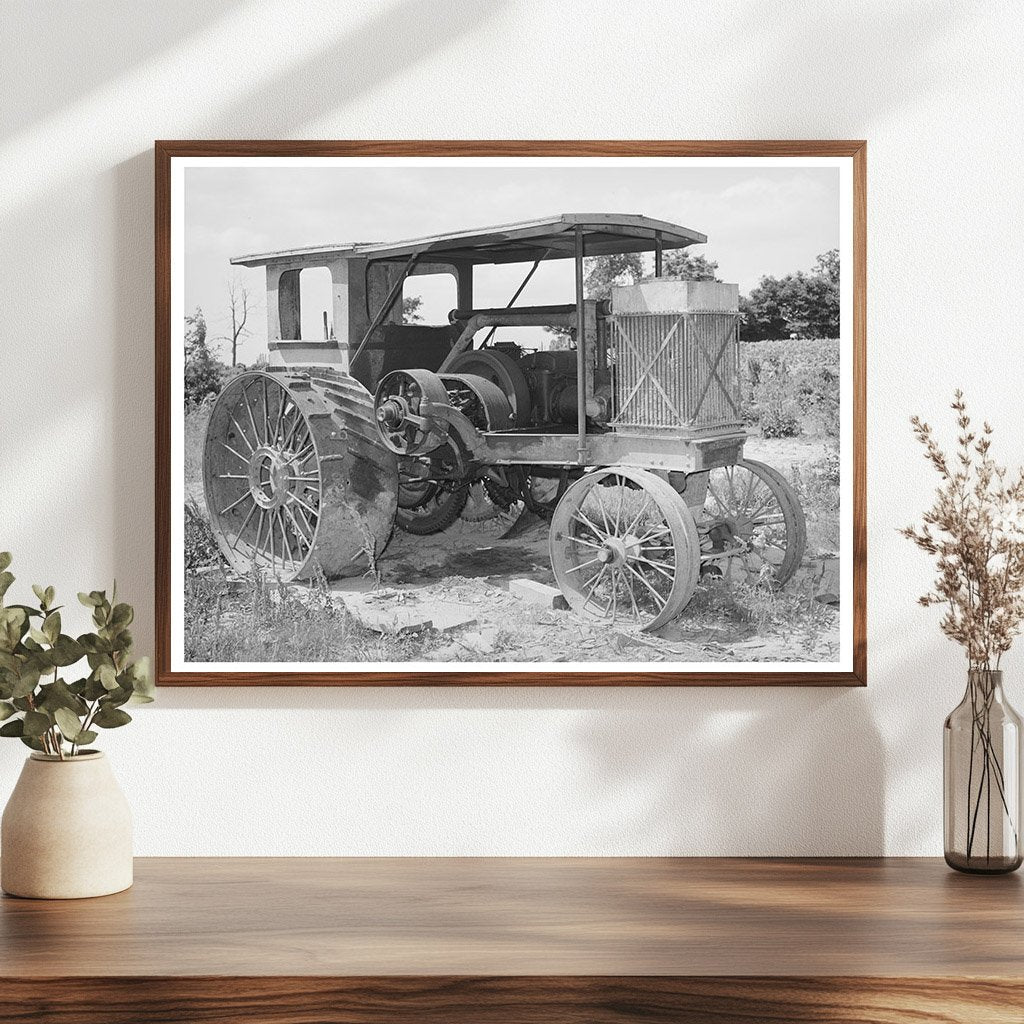 Vintage Gasoline Tractor on McIntosh County Farm 1939