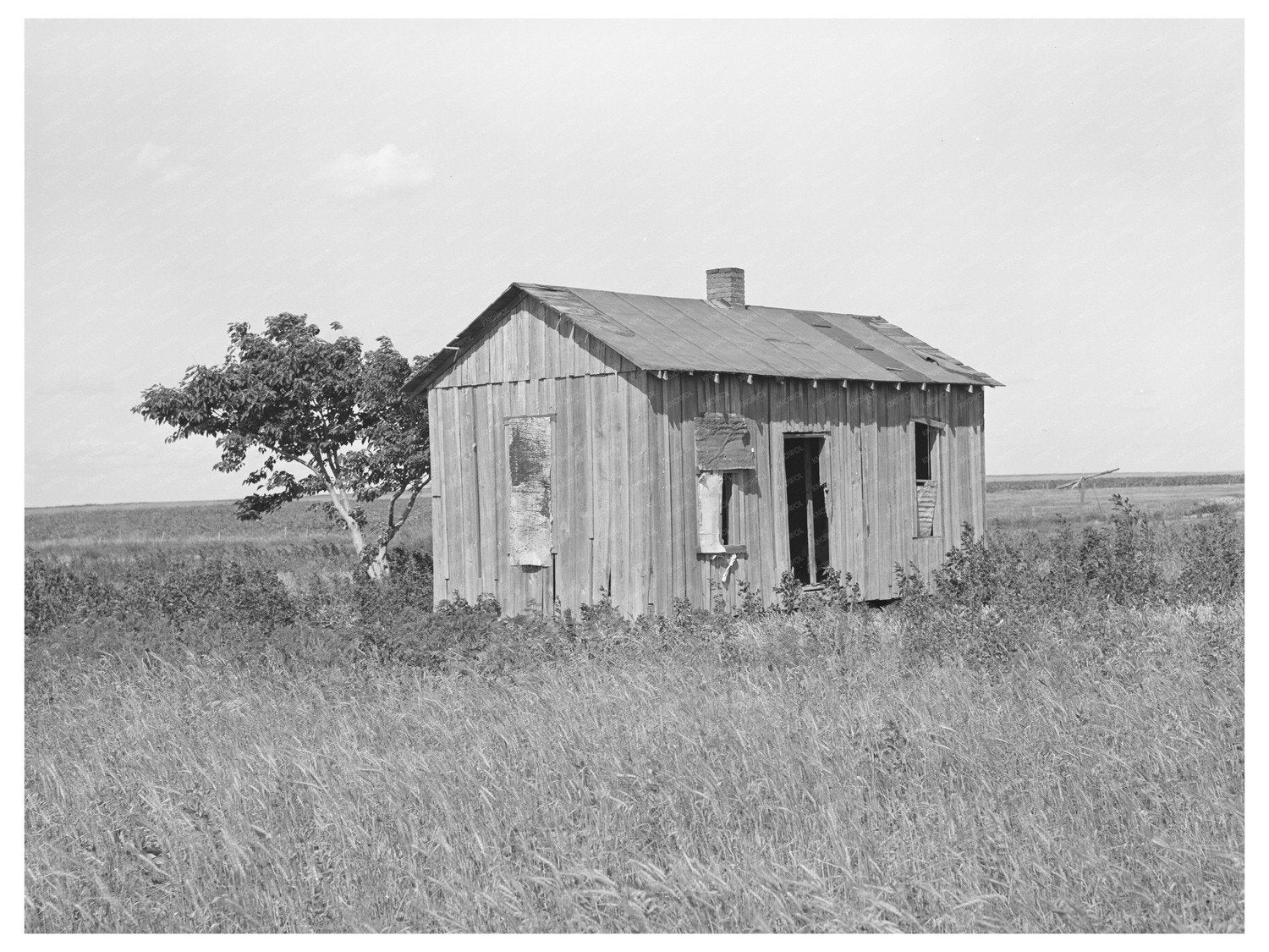 Abandoned Farmhouse in Wagoner County Oklahoma 1939