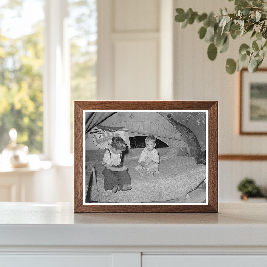 Migrant Children in Trailer Home Oklahoma June 1939