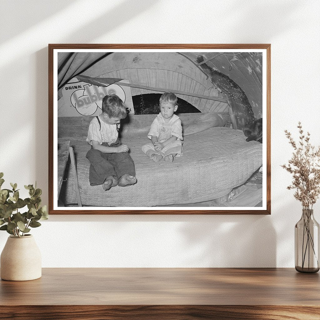 Migrant Children in Trailer Home Oklahoma June 1939