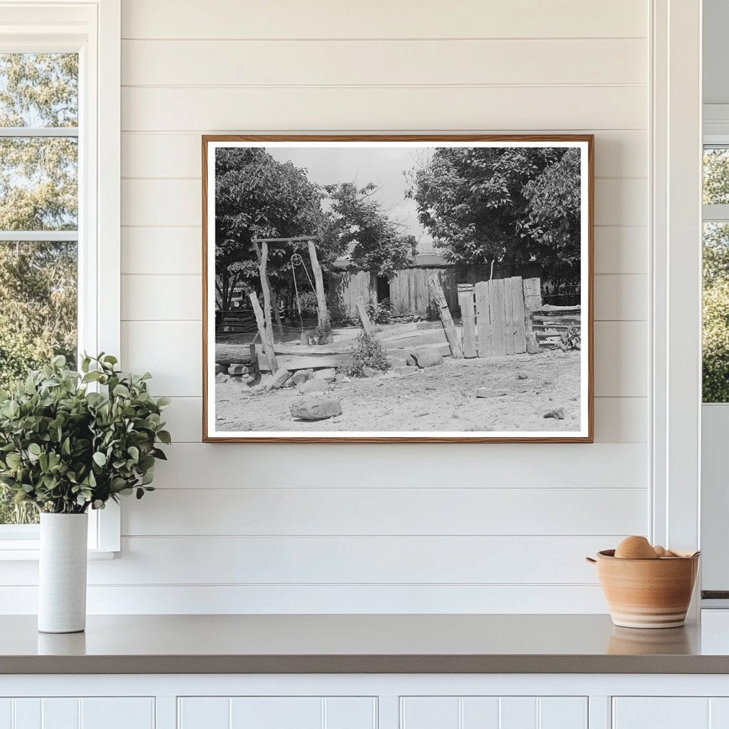 Indian Farmers Backyard McIntosh County Oklahoma 1939